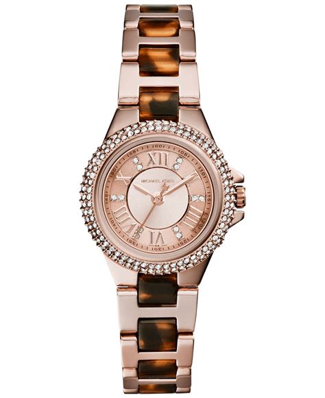 michael kors multifunction bracelet watch tortoise|Michael Kors camille.